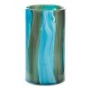 Accent Plus Blue Swirls Cylinder Glass Vase - 10 inches